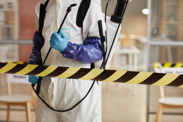 Professional Sewage Cleanup technician working in Oakhurst, NJ